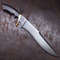 Custom Handmade Bowie Knife Full Tang Hunting Bowie Survival Knife Outdoor Camping Carbon Steel Knife Unique Knife.jpg