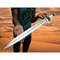 Custom Handmade Sword Camel Bone Handel Viking Sword Survival Sword Double Edge (3).jpg