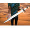 Custom Handmade Sword Camel Bone Handel Viking Sword Survival Sword Double Edge (4).jpg