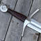 Custom Handmade Sword Leather Handle Viking Sword Unique Style Sword Double Edge Gift For Him Survival Sword Gift Sword (1).jpg