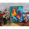 Rooster Painting Chicken Original Art Farm Bird Wall Art Impasto Artwork Oil — копия (6).jpg
