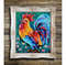 Rooster Painting Chicken Original Art Farm Bird Wall Art Impasto Artwork Oil — копия (3) — копия.jpg