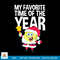 Spongebob Squarepants My Favorite Time Of Year Christmas png, digital download .jpg