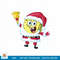 Spongebob Squarepants Santa Claus Sponge Christmas png, digital download .jpg