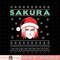 Naruto Shippuden Sakura Christmas Pattern png, digital download, instant .jpg