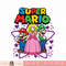 Super Mario Peach Luigi Trio Stars And Hearts png, digital download, instant .jpg