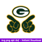 Hand Two Green Bay Packers Svg, Green Bay Packers Svg, NFL Svg, Png Dxf Eps Digital File.jpeg