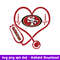 Stethoscope Heart San Francisco 49ers Svg, San Francisco 49ers Svg, NFL Svg, Png Dxf Eps Digital File.jpeg
