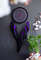 handmade black purple dreamcatcher 20cm 5.jpg
