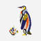 Penguin bird cross stitch pattern