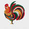 rooster embroidery pattern