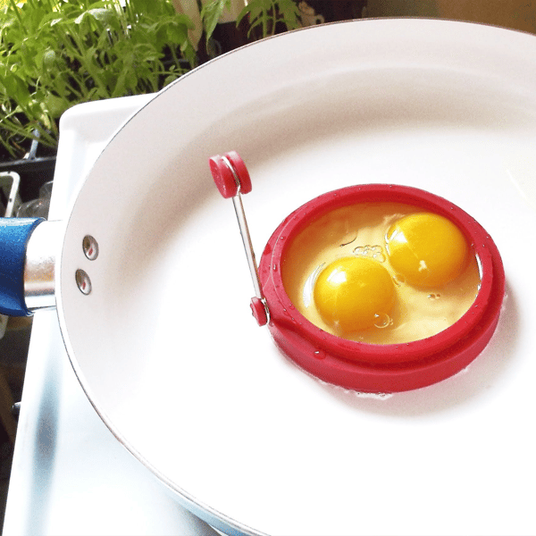 4 Round Silicone Egg Rings For Cooking Eggs - Inspire Uplift