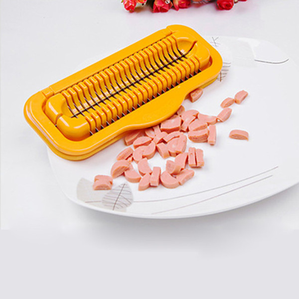 50% Off Safe Plastic Yellow Hot Dog Slicer Dicer (Only $5 instead of $10) -  Makhsoom