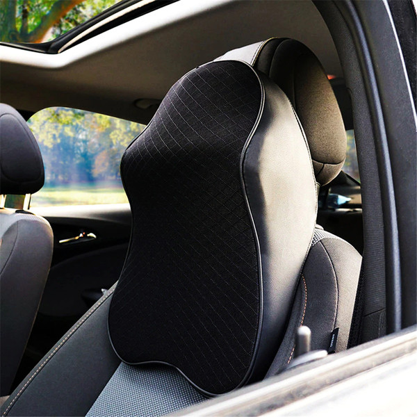 Car Seat Cushion for Drivers Memory Foam Pad Back Protector