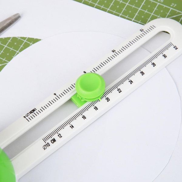 Compass Circle Cutter Circular Cut Drawing Circle Ruler Paper Trimmer  Scrapbooking Tool Rotary Cutter Craft Supplies