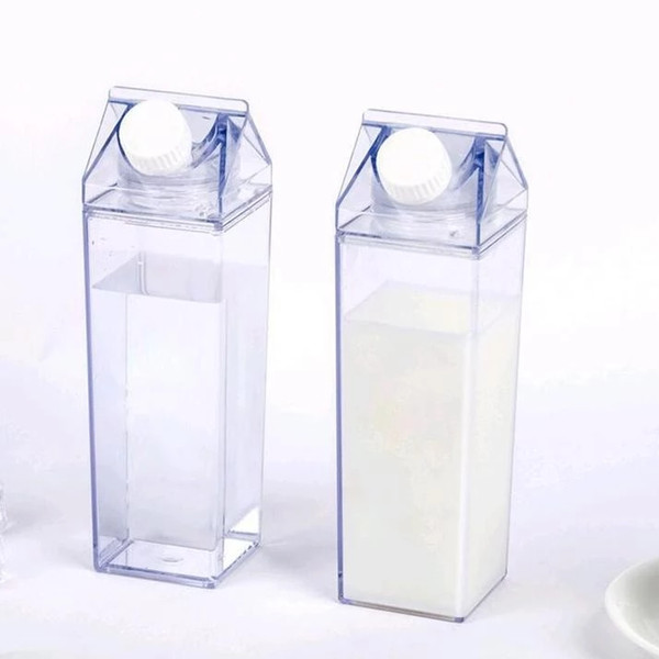 Unbreakable Transparent Milk Carton Bottle - Inspire Uplift