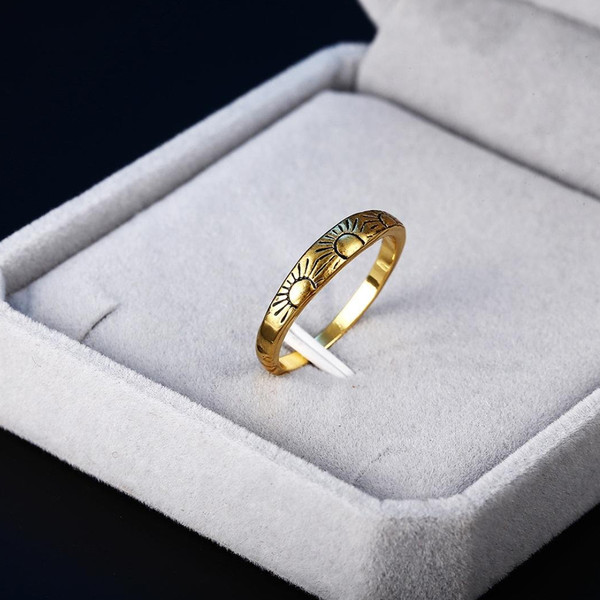 Gold Sun Ring Copper Material - Inspire Uplift