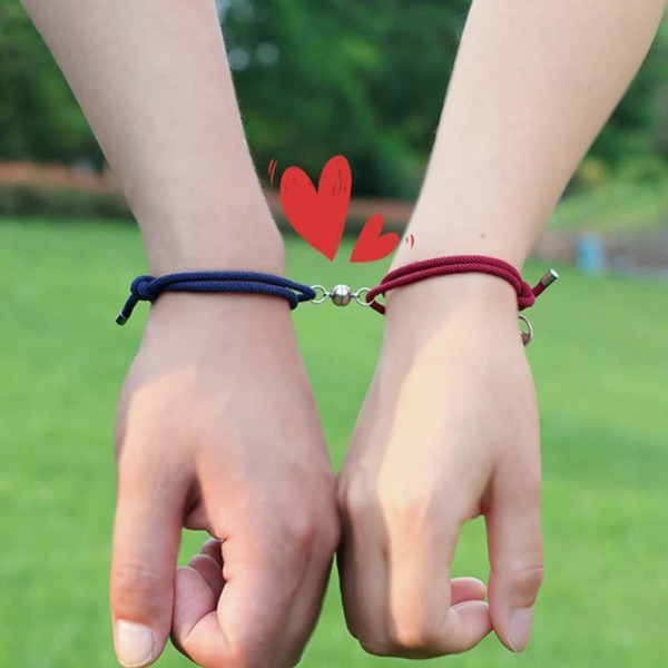 Bangles & Bracelets, Matching Bracelet With Magnetic Heart Charm 🐼🤍🍙