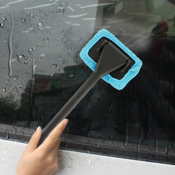Microfiber Car Window Cleaner Wand For Interior & Exterior C