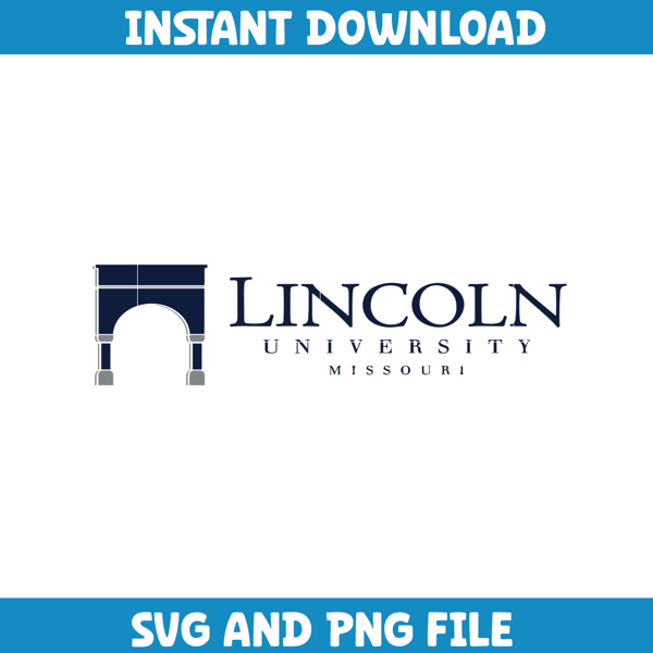 Lincoln ncaa Svg, Lincoln University logo svg, Lincoln University svg, NCAA Svg, sport svg (2).png