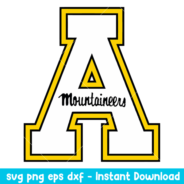 Appalachian State Mountaineers Logo Svg, Appalachian State Mountaineers Svg, NCAA Svg, Png Dxf Eps Digital File.jpeg