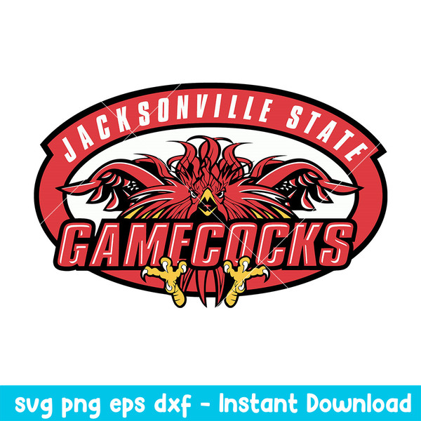 Jacksonville State Gamecocks Logo Svg, Jacksonville State Gamecocks Svg, NCAA Svg, Png Dxf eps Digital File.jpeg