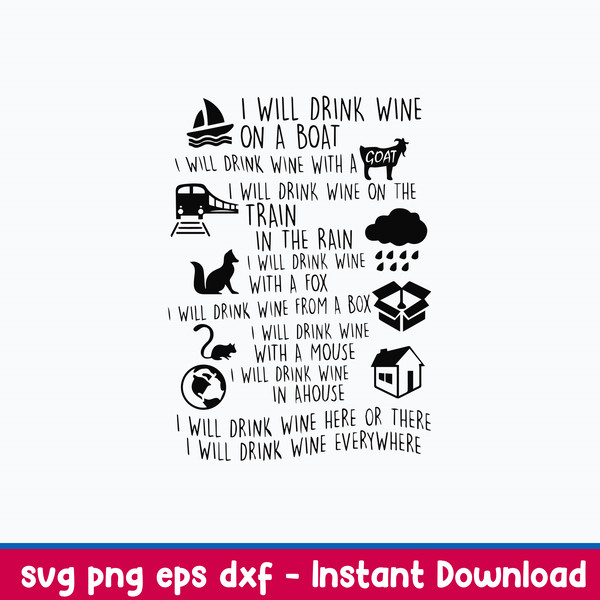 I WIll Drink Wine On a Boat Svg, Wine Svg, Png Dxf Eps File.jpeg