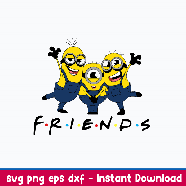 Minion Friends Svg, Minion Svg, Png Dxf Eps File.jpeg