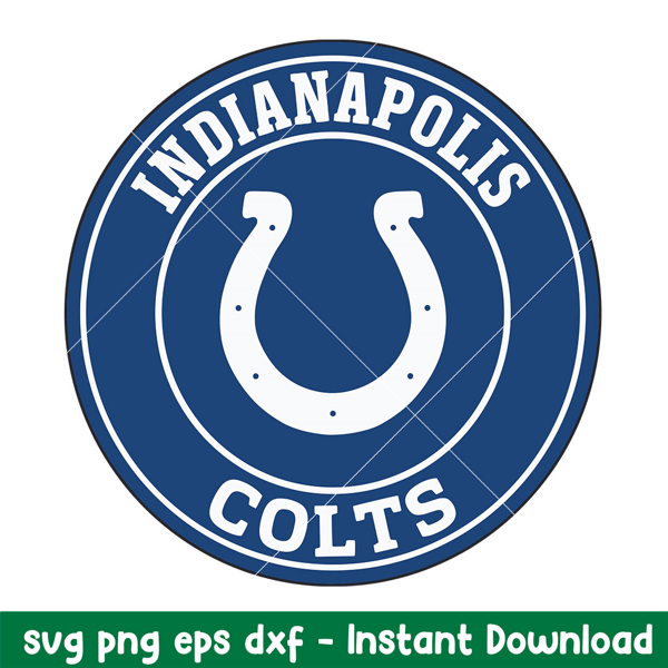 Indianapolis Colts Circle Logo Svg, Indianapolis Colts Svg, NFL Svg, Png Dxf Eps Digital File.jpeg