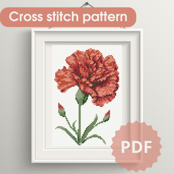 Cross stitch pattern Carnation (1).png
