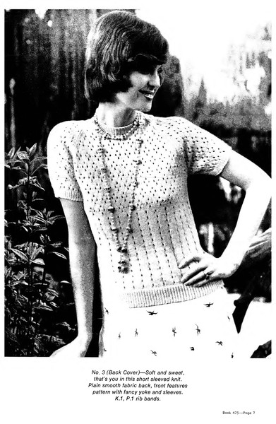 Knitting Pattern for Womens Patons 425 Spring Affair In Azalea Vintage (4).jpg
