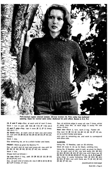 Knitting Pattern for Womens Jumpers Cardigans Patons 342 Cedar Vintage (3).jpg