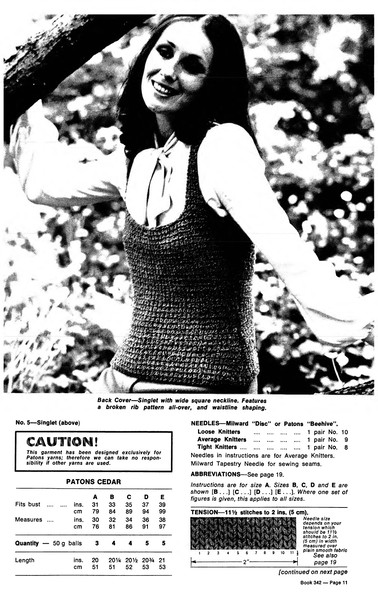 Knitting Pattern for Womens Jumpers Cardigans Patons 342 Cedar Vintage (6).jpg
