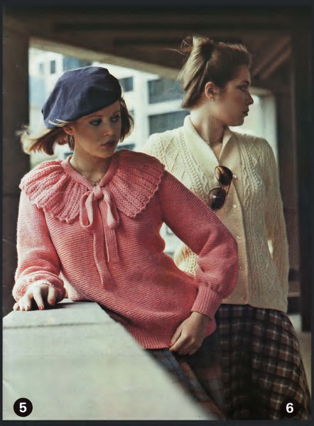 Knitting Pattern for Womens Jumpers Cardigans Patons 574 Bluebell Vintage (3).jpg