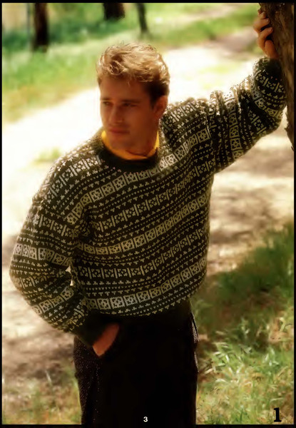 Knitting Pattern for Lady and Man Jumpers Cardigans Patons 832 Fair Isle Vintage (3).jpg