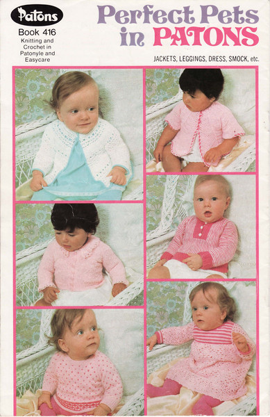 Knitting and Crochet Pattern for Baby Jumper Jacket Dress Patons 416 Vintage (2).jpg