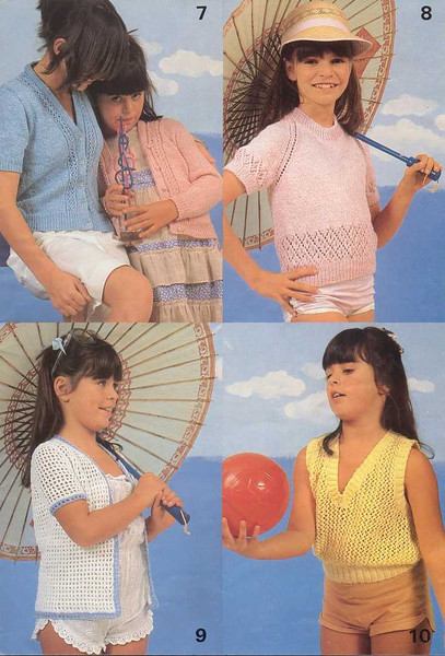 Vintage Knitting Pattern for Baby Cardigans Patons 644 Colourful Kids (4).jpg