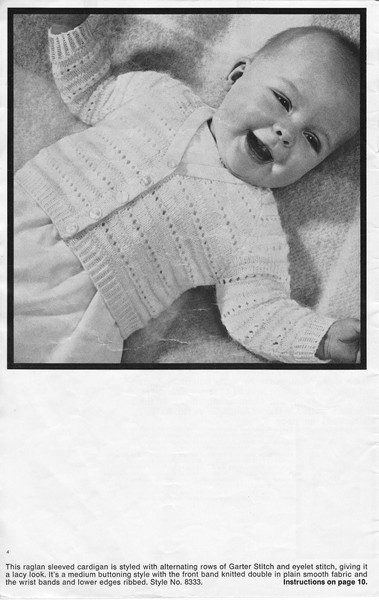 Vintage Knitting Pattern for Baby Cardigans Patons 833 Baby Talk (3).jpg