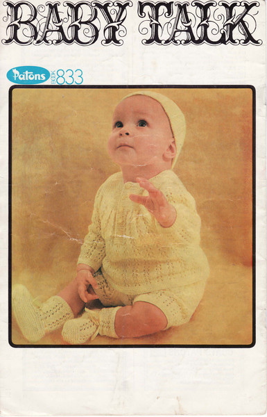 Vintage Knitting Pattern for Baby Cardigans Patons 833 Baby Talk (7).jpg