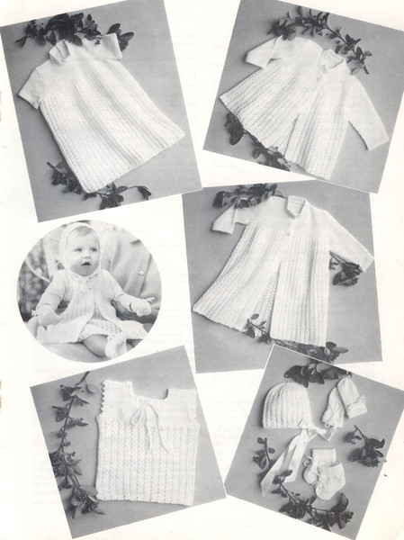 Vintage Coat Jacket Dress Knitting Pattern for Baby Patons 754 Baby Business (3).jpg