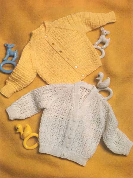 Vintage Coat Dress Knitting Pattern for Baby Patons 203 Nursery Time (5).jpg