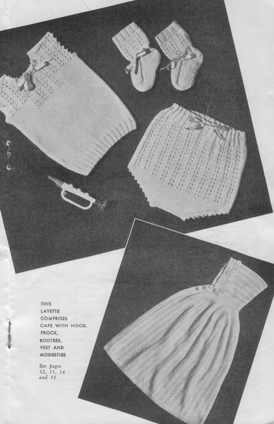 Vintage Coat Dress Etc Knitting Pattern for Baby Patons R.12 Specially Requested Reprints (2).jpg
