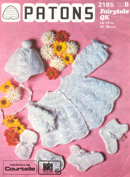 Vintage Coat Etc Knitting Pattern for Baby Patons 2185 Sweet Goings On.jpg