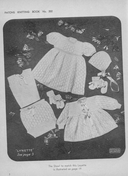 Vintage Coat Dress Etc Knitting Pattern for Baby Patons 202 Vintage Baby Knits (2).jpg