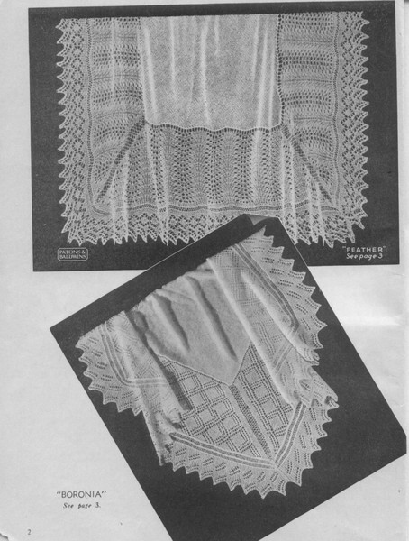 Vintage Shawl and Cot Covers Knitting Pattern for Baby Patons 216 Shawls and Cot Covers (2).jpg