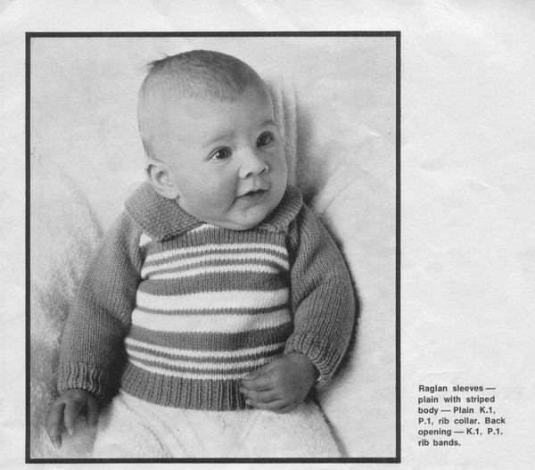 Vintage Jacket Jumper Knitting Pattern for Baby Patons 998 Knitting for Littlies (5).jpg
