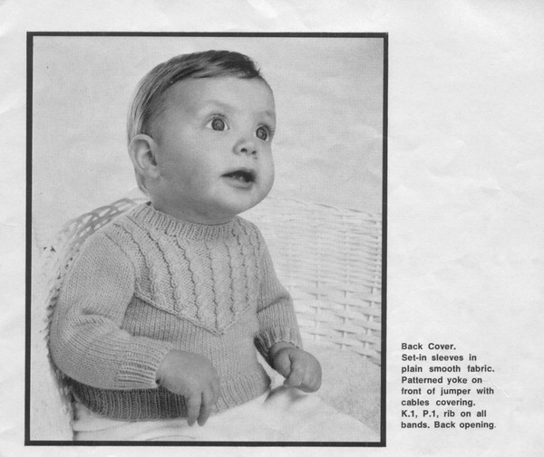 Vintage Jacket Jumper Knitting Pattern for Baby Patons 998 Knitting for Littlies (10).jpg