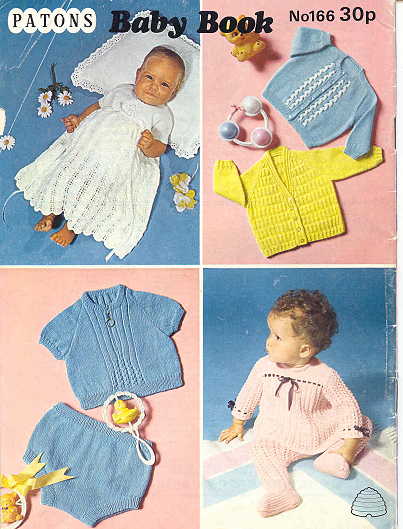 Vintage Coat Jacket Dress Knitting and Crochet Pattern for Baby Patons 166 Baby Book (13).jpg