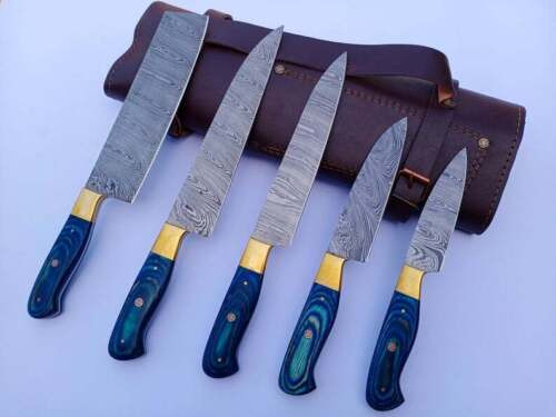 Elevate-Your-BBQ-Experience BM-5009 5-Piece-Hand-Forged-Damascus-Knife-Set (7).jpg