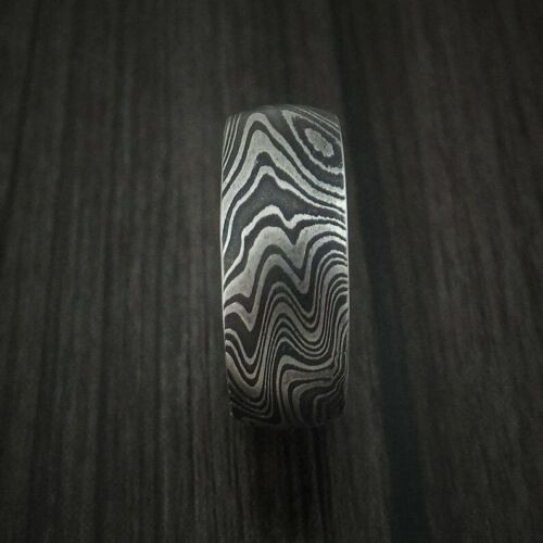 Timeless-Elegance Men's-Black-Damascus-Wedding-Band - Unique-Ring for Engagements & Special-Occasions (2).jpg